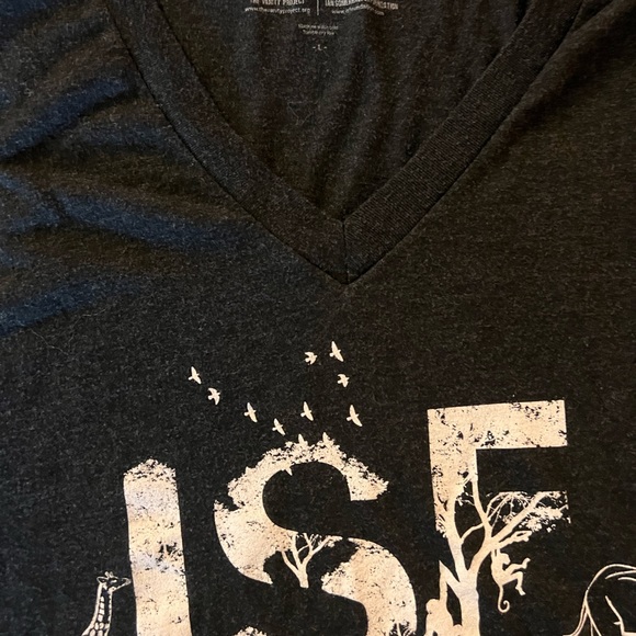IAN SOMERHALDER TVD LOST ISF Vanity Project V Neck Tee Size Large - Picture 2 of 2